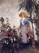 Olga Boznanska In the orangery oil on canvas